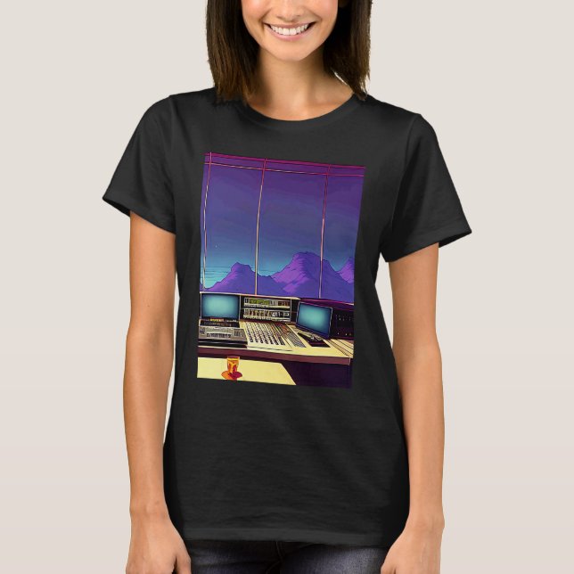 Camiseta Lo fi hip hop chillhop chill beats studio aestheti (Anverso)