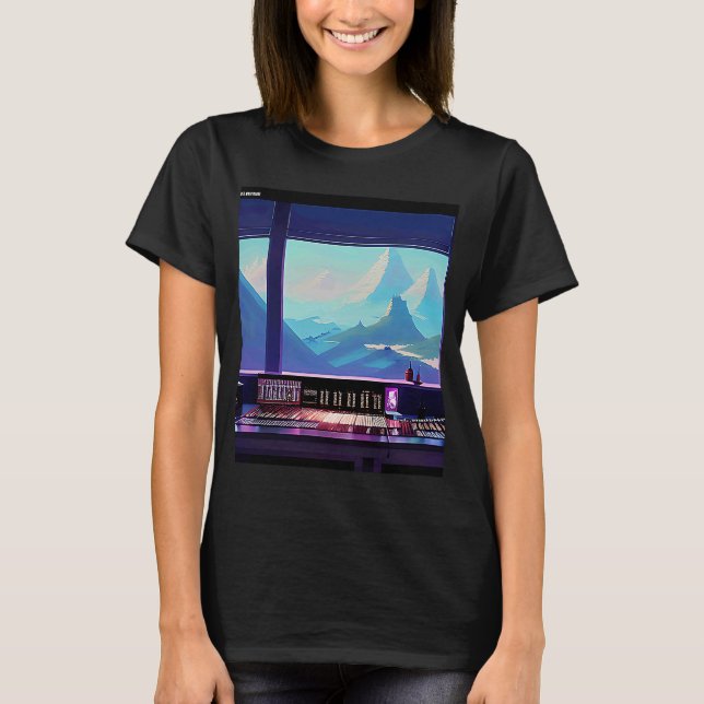Camiseta Lo fi hip hop chillhop chill beats studio aestheti (Anverso)