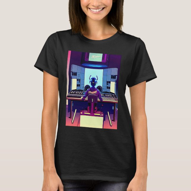 Camiseta Lo fi hip hop chillhop chill beats studio aestheti (Anverso)