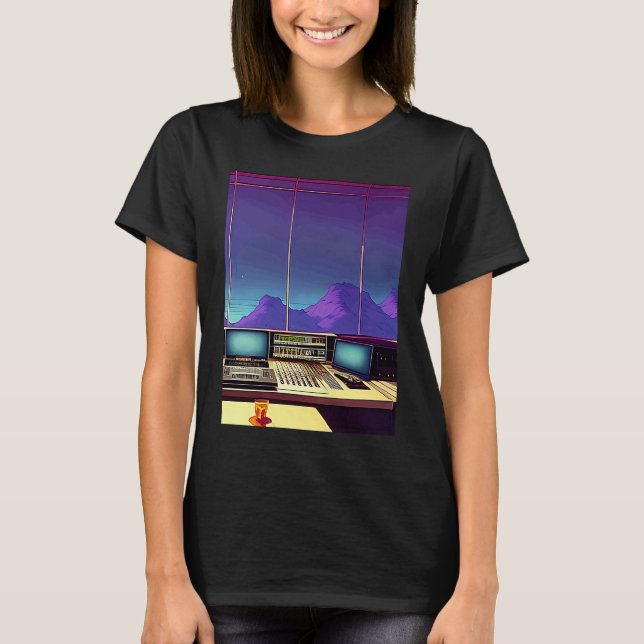Camiseta Lo fi hip hop chillhop chill beats studio aestheti (Anverso)