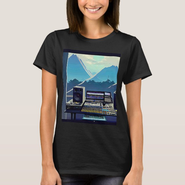 Camiseta Lo fi hip hop chillhop chill beats studio aestheti (Anverso)