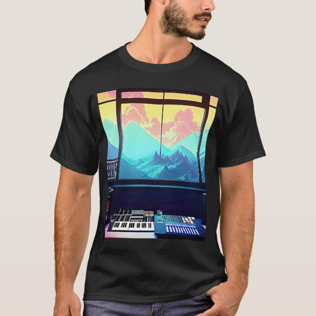 Camiseta Lo fi hip hop chillhop chill beats studio aestheti (Anverso)