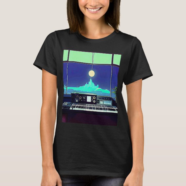 Camiseta Lo fi hip hop chillhop chill beats studio aestheti (Anverso)