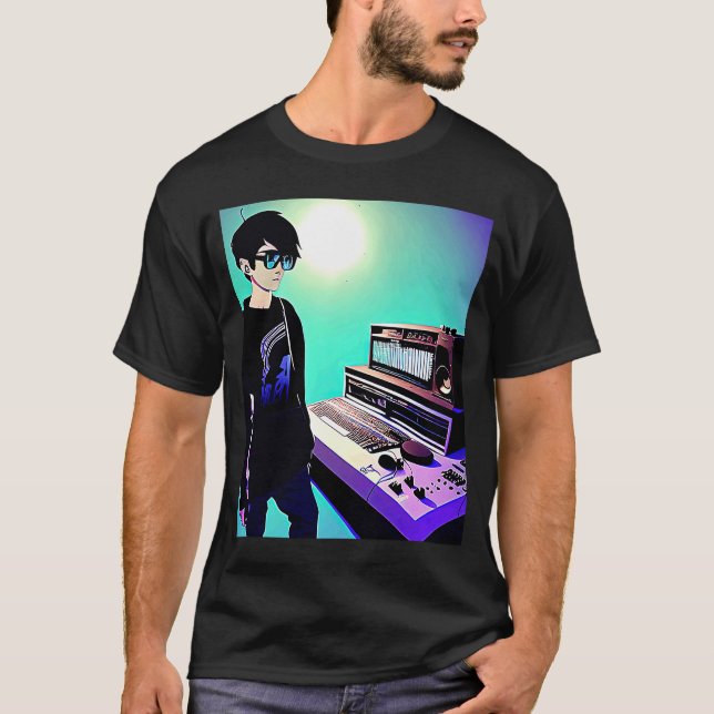Camiseta Lo fi hip hop chillhop chill beats studio aestheti (Anverso)