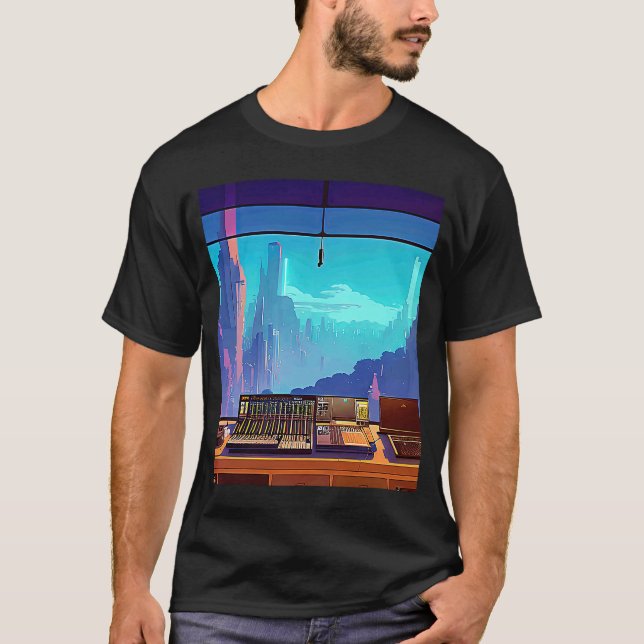 Camiseta Lo fi hip hop chillhop chill beats studio aestheti (Anverso)