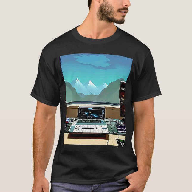 Camiseta Lo fi hip hop chillhop chill beats studio aestheti (Anverso)