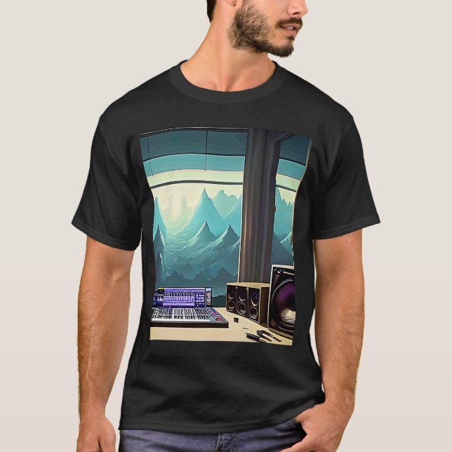 Camiseta Lo fi hip hop chillhop chill beats studio aestheti (Anverso)