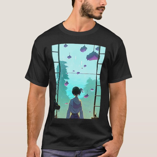 Camiseta Lo fi hip hop chillhop chill bebe estética 3 (Anverso)