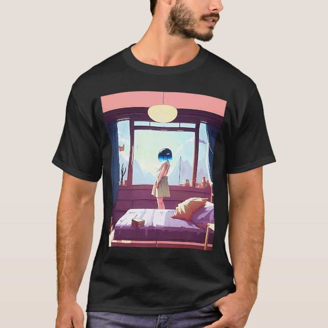 Camiseta Lo fi hip hop chillhop chill vence a estética 161 (Anverso)