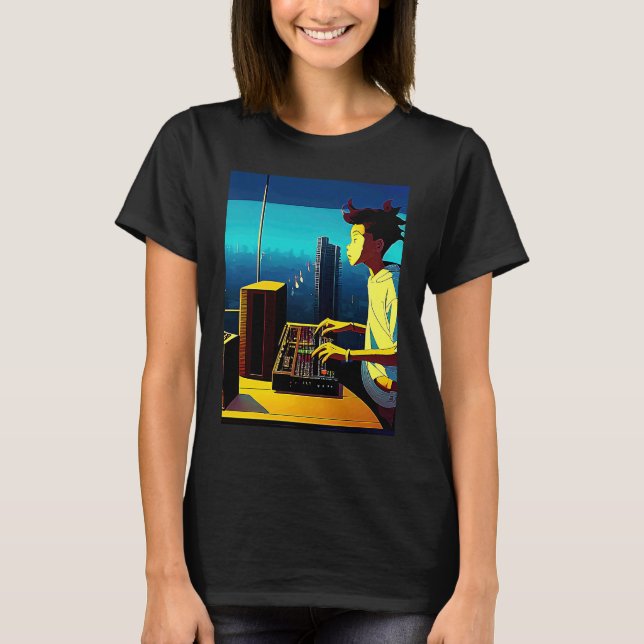 Camiseta Lo fi hip hop chillhop chill vence a estética 17 (Anverso)