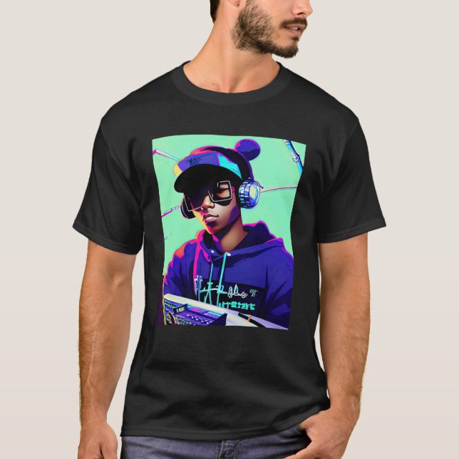 Camiseta Lo fi hip hop chillhop chill vence a estética 2 (Anverso)