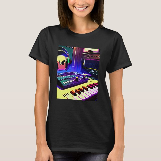 Camiseta Lo fi hip hop chillhop chill vence estética 11 (Anverso)