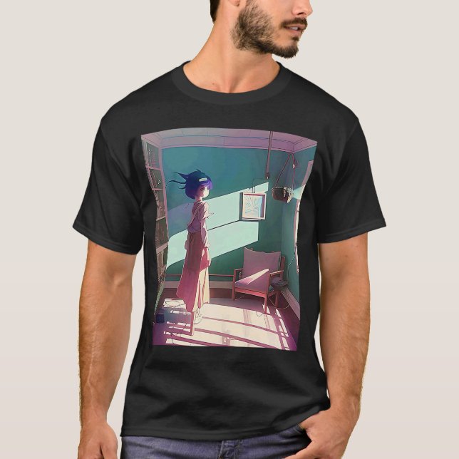 Camiseta Lo fi hip hop chillhop chill vence estética 142 (Anverso)