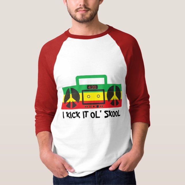 CAMISETA LO GOLPEO CON EL PIE OL SKOOL (Anverso)