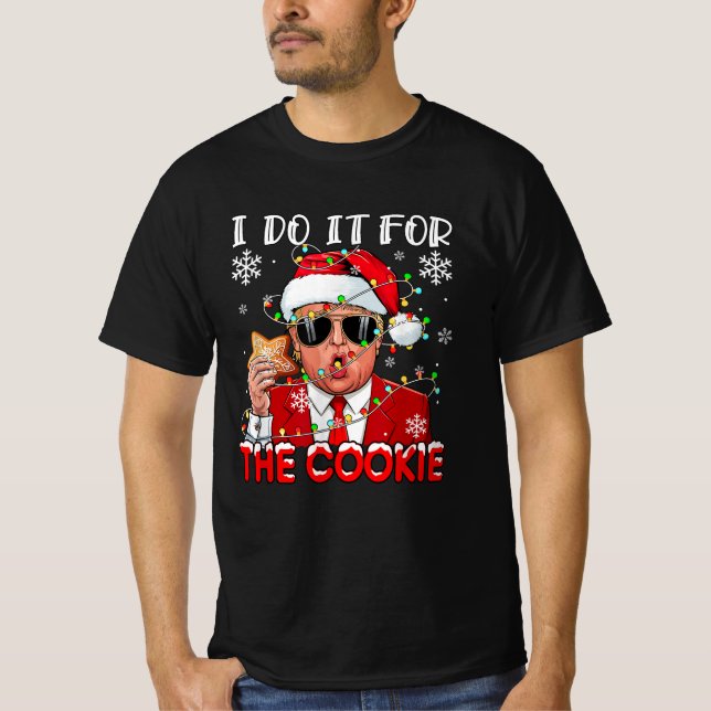 Camiseta Lo Hago Por Cookie Xmas Baker Para Apoyar A Santa (Anverso)