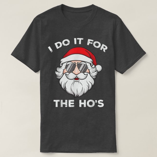 Camiseta Lo Hago Por El Honesto Papá Noel Christm (Diseño del anverso)