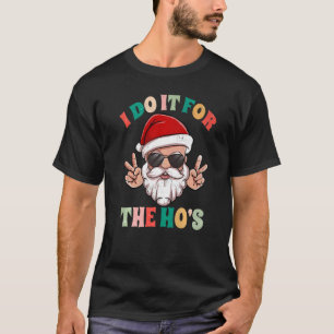 Camiseta Lo hago por el retro de Ho de Santa Claus Groovy C