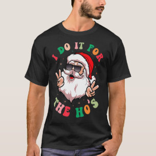 Camiseta Lo hago por el retro de Ho de Santa Claus Groovy C