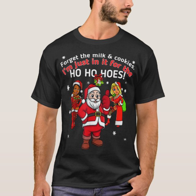 Camiseta Lo hago por la inapropiada chica de Santa Funny de (Anverso)