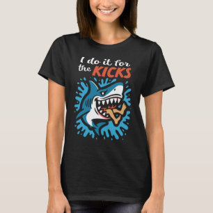 Camiseta Lo hago por las patadas Mujer Tiburón