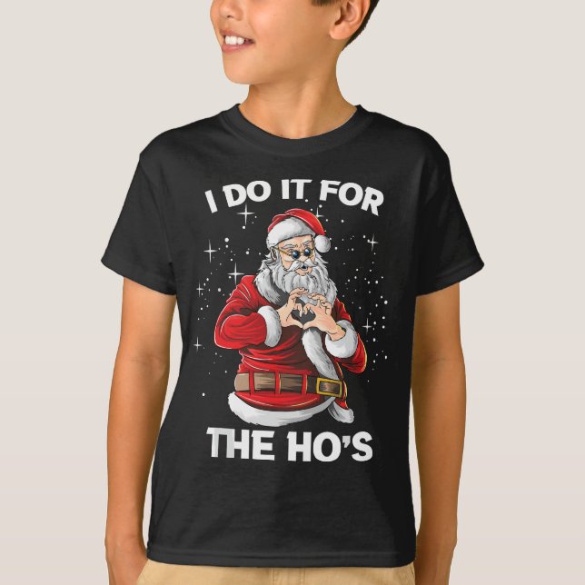 Camiseta Lo hago por los divertidos Santa Navidades XMAS (Anverso)