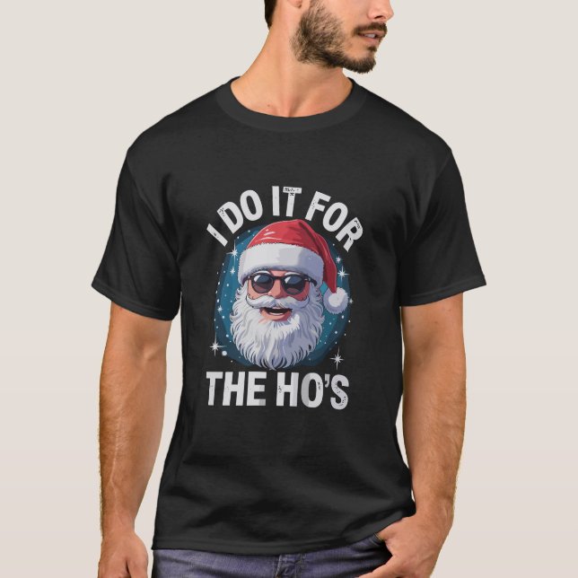Camiseta Lo hago por los graciosos Navidades inapropiados d (Anverso)
