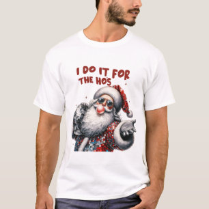 Camiseta Lo hago por los Ho, Retro Santa