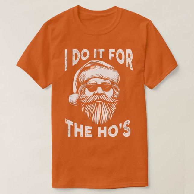 Camiseta Lo Hago Por Los Hos Divertidos Navidades De Santa  (Diseño del anverso)