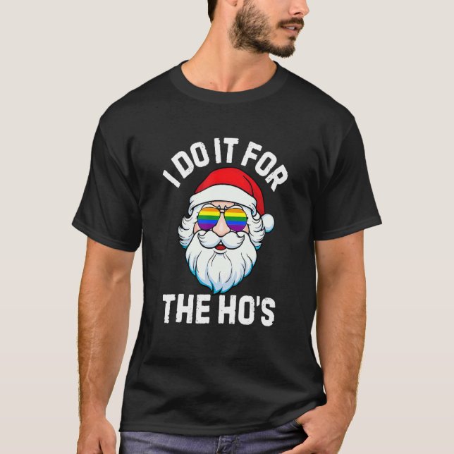 Camiseta Lo hago por los inapropiados Navidades de los homb (Anverso)