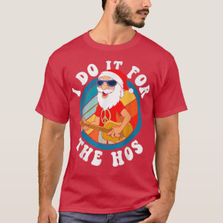 Camiseta Lo hago por los Navidades Hos Hippie Guitar Santa