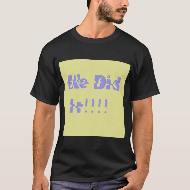 Camiseta Lo Hicimos Morado y Amarillo (Anverso)