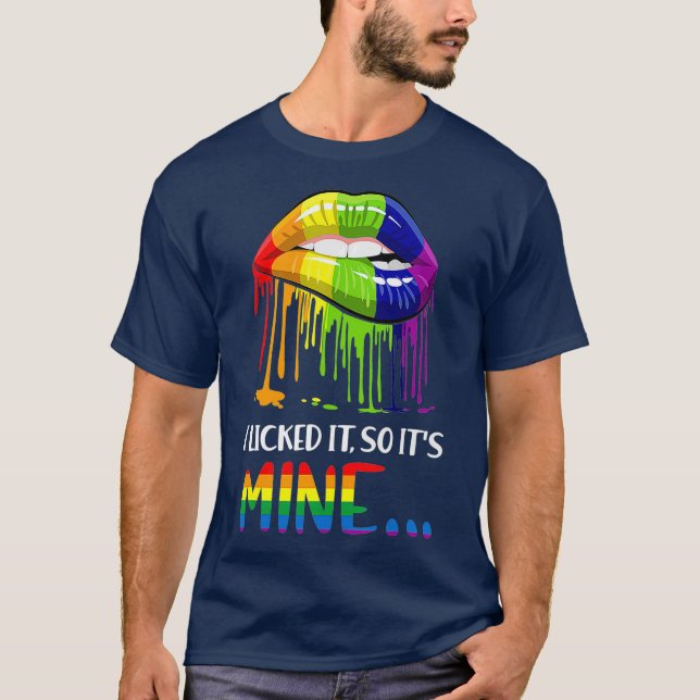 Camiseta Lo Licí Así Que Mío El Orgullo Gay LGBT (Anverso)