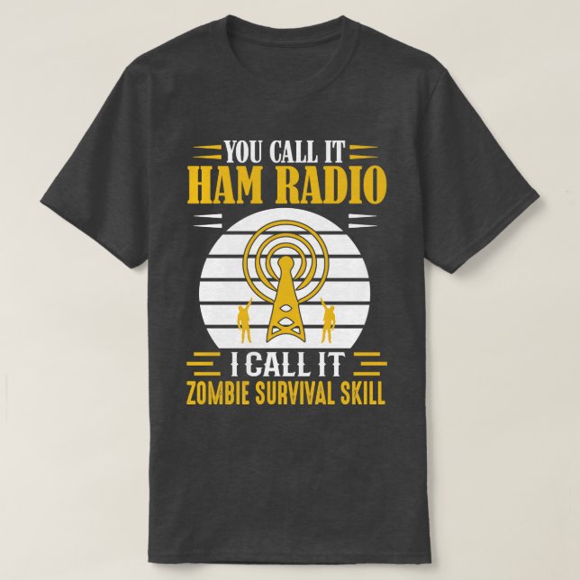 Camiseta Lo llaman Ham Radio (Diseño del anverso)