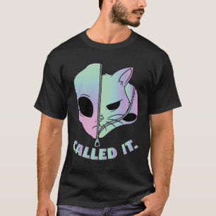 Camiseta Lo Llamó Un Gato Extraterrestre Conspiración Extra