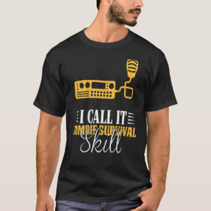 Camiseta Lo Llamo Zombie Survival Skill Backprint Ham Radi