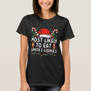 Camiseta Lo Más Probable Es Comer A Los Navidades Familiare
