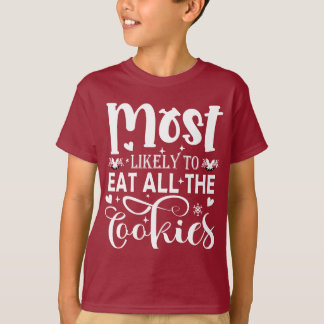 Camiseta Lo Más Probable Es Comer A Todos Los Navidades Div