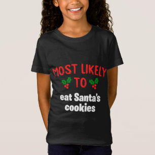 Camiseta Lo más probable es comer las galletas de Santa Dab