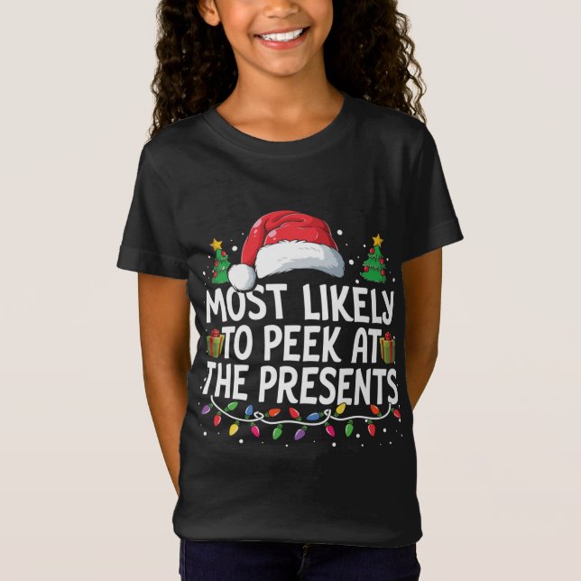 Camiseta Lo Más Probable Es Mirar A La Luz De Los Navidades (Anverso)