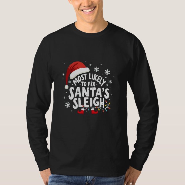 Camiseta Lo más probable es que arregle las navidades de Sl (Anverso)