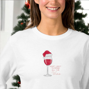 Camiseta Lo más probable es que beba todos los Navidades di