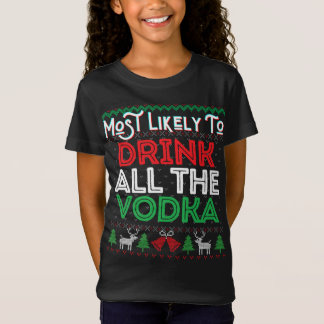 Camiseta Lo Más Probable Es Que Beban Todas Las Famosas Noc