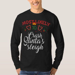 Camiseta Lo más probable es que caiga la graciosa Navidad d
