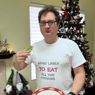 Camiseta Lo más probable es que coman galletas Navidades fi