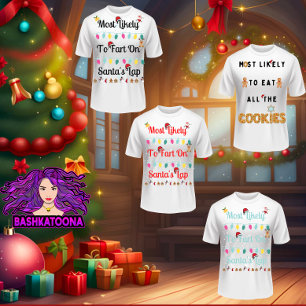 Camiseta Lo Más Probable Es Que Fart En La Larga Christma D