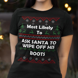 Camiseta Lo más probable es que le pregunten a los Navidade