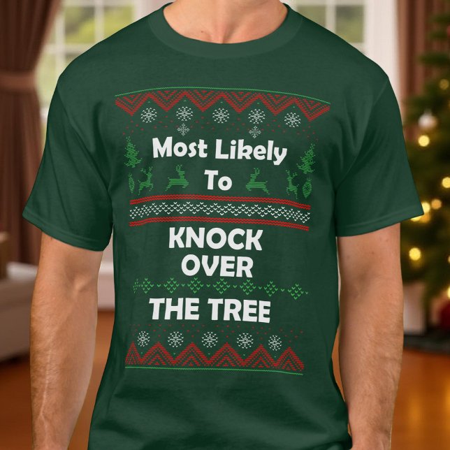 Camiseta Lo más probable es que los Navidades feos de Knock (Subido por el creador)