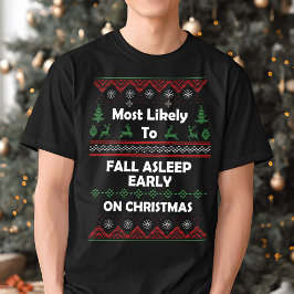 Camiseta Lo más probable es que los Navidades feos duerman