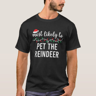 Camiseta Lo Más Probable Es Que Mascota A Los Navidades Gra