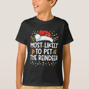 Camiseta Lo Más Probable Es Que Mascota A Los Navidades Gra